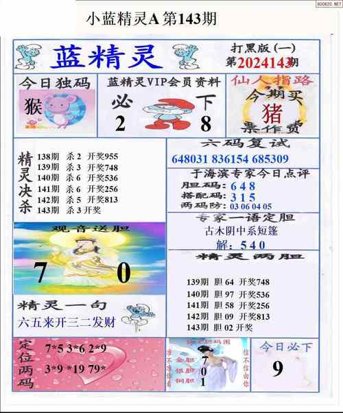福彩3d彩图总汇大全,福彩3d彩图总汇大全天中图谜小蓝精灵2+l