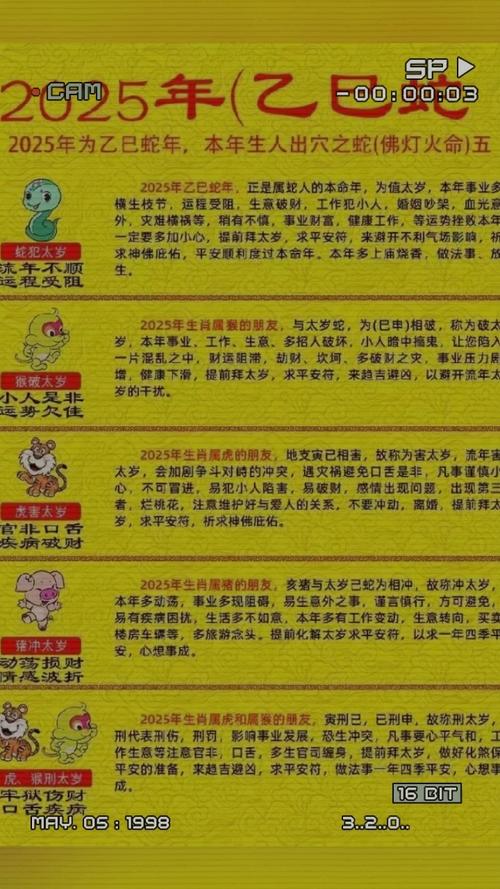2025什么生肖犯太岁,2025什么生肖犯太岁属相