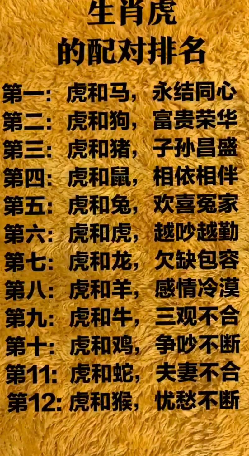 属虎被什么生肖克制最好,属虎的克星是哪个属相相冲