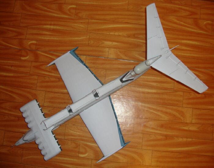 纸模型飞机-纸模型飞机鬼怪战斗机