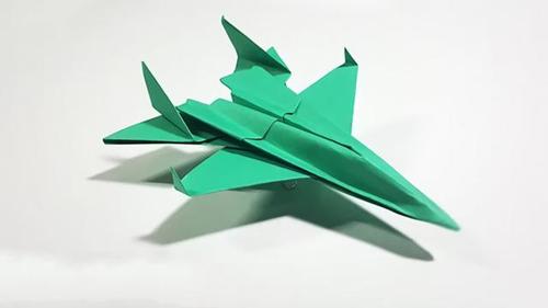 怎么快速折纸飞机-怎么快速折纸飞机视频教程