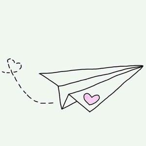 头像是纸飞机的app、头像纸飞机上有一个小爱心
