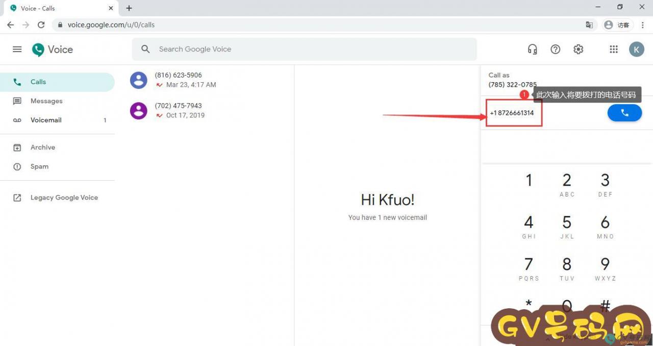 googlevoice可以打到中国吗、googlevoice给美国号码发短信可以吗