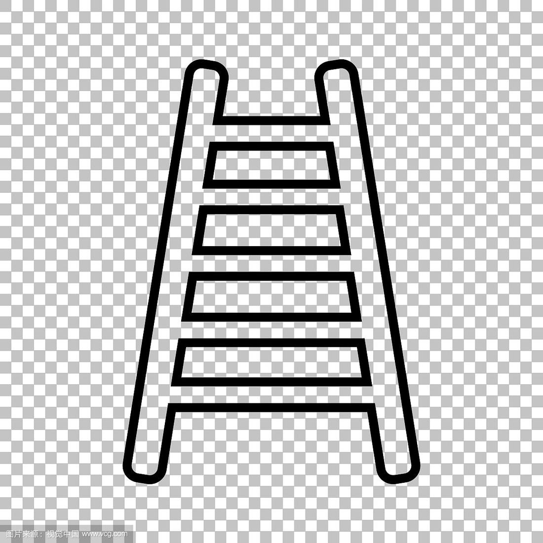 梯子简笔画图片,梯子的简笔画怎么画