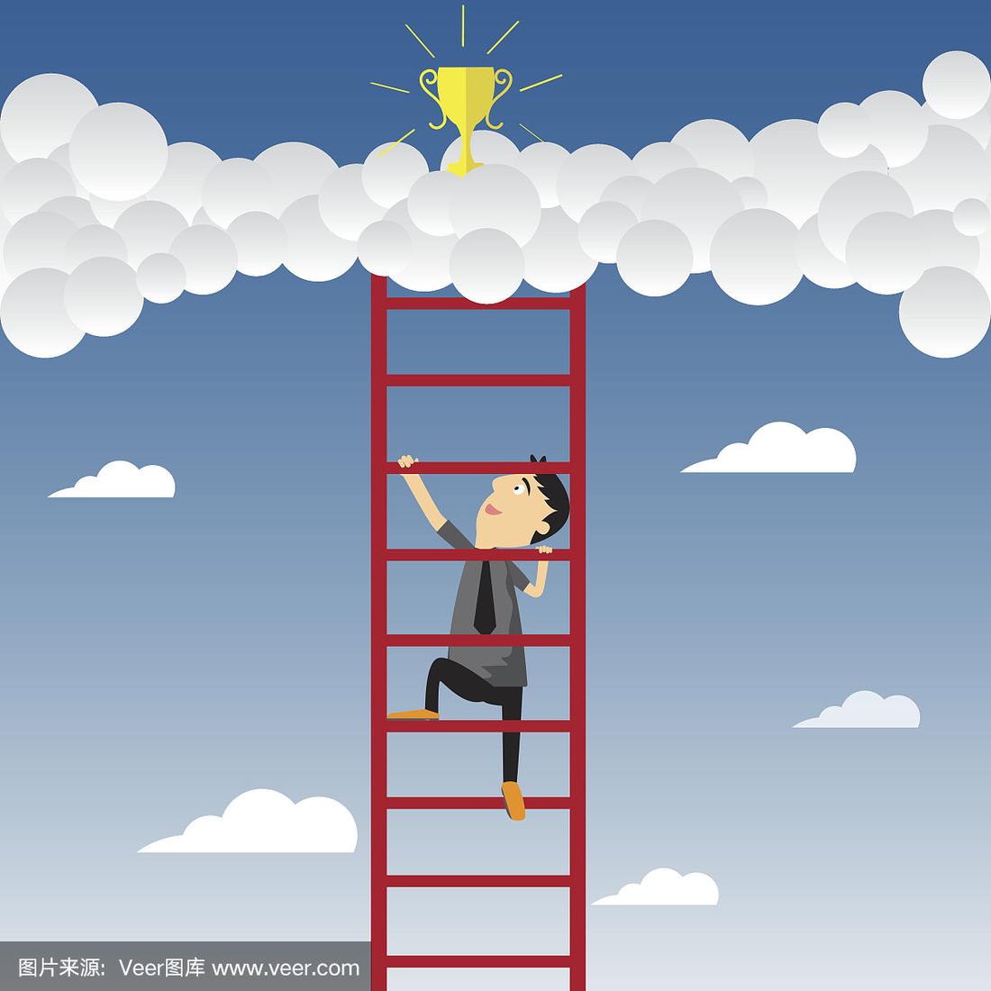 爬梯子卡通图片,爬梯子卡通图片搞笑