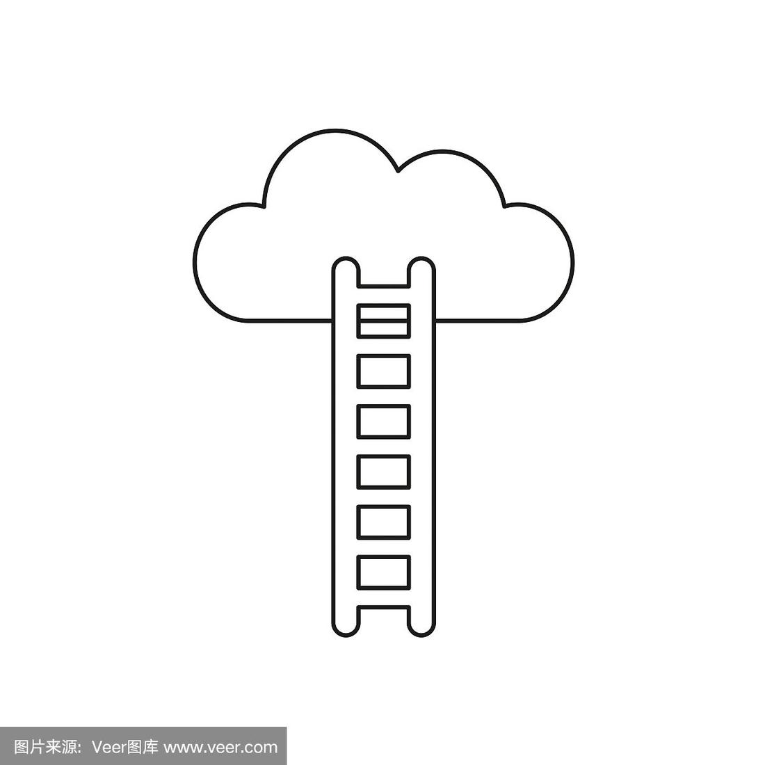 梯子的画法简笔画,梯子的简笔画怎么画